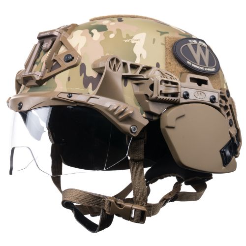 EXFIL Ballistic Ear Covers and EXFIL Ballistic Visor MultiCam #2